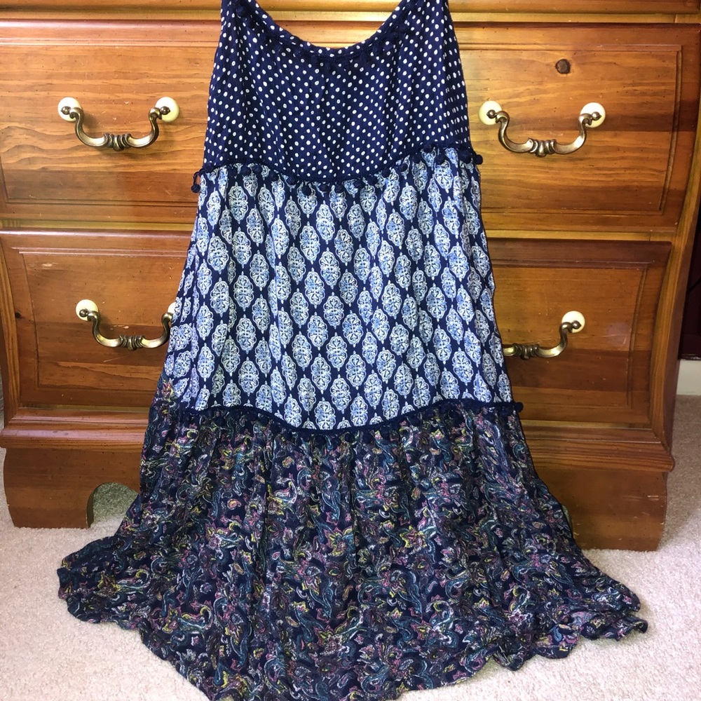3 Print Layered Dress